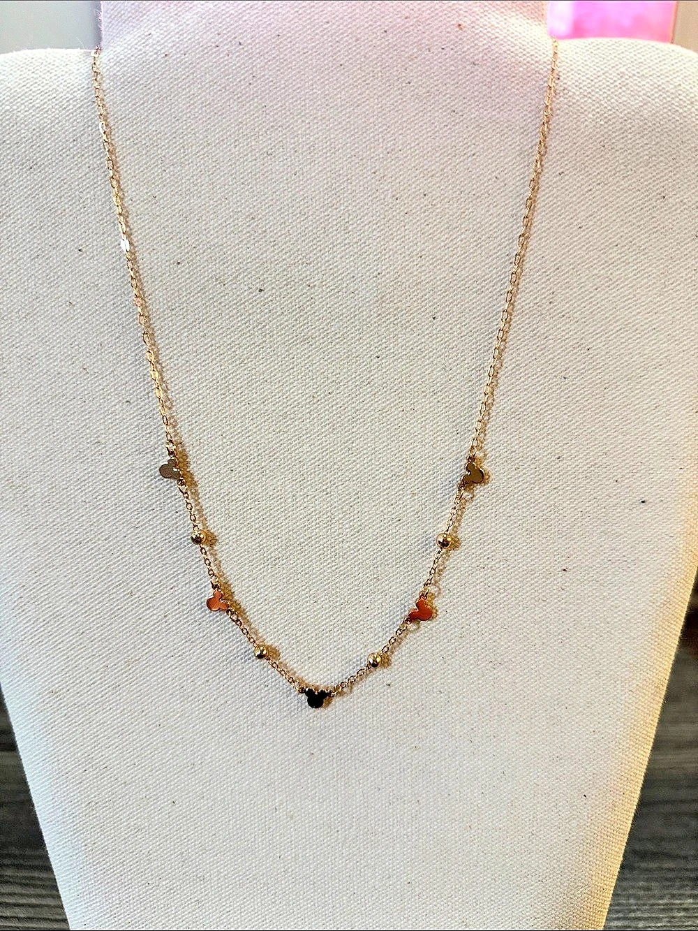 Disney Mickey Mouse Gold-Tone Charm Necklace